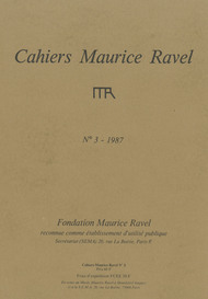 Cahiers Ravel N° 3 – 1987